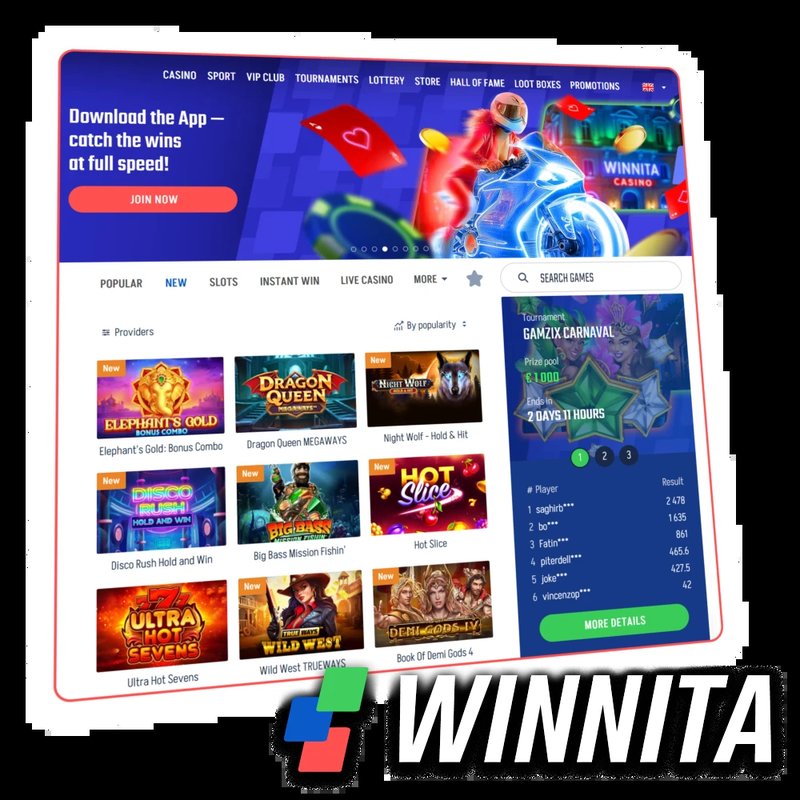 Winnita app a Italy